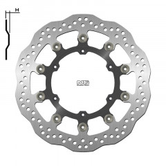 Disque de frein flottant Pétale 1224XG marque NG Brake Disc | KTM, HUSQVARNA, HUSABERG
