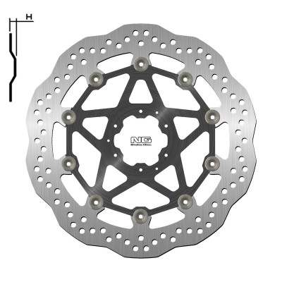 Disque de frein flottant pétale NG : 1643XG | HONDA AFRICA TWIN CRF L 1000