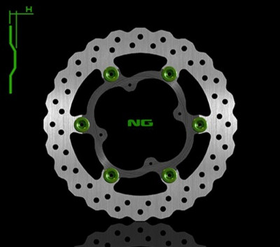 Disque de frein flottant pétale Ngk : 1324X | Motocross KTM FREERIDE 350, R 250