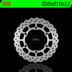 Disque de frein pétale avant fixe marque Ng BRAKES | Compatible Motocross YAMAHA