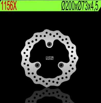 Disque de frein Pétale fixe 1156X marque NG Brake Disc | GTS 125, EVO, JOYRIDE 125, 200, SHARK 125