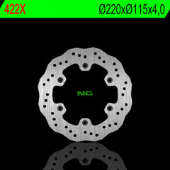 Disque de frein pétale fixe NG BRAKES 422X | MC 125, WR 200, WRF 400, WRZ 250, YZ 125, 250, 400
