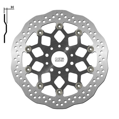Disque de frein Pétale Flottant 1717XG, marque NG Brake Disc | DUKE ABS 790, L (A2)