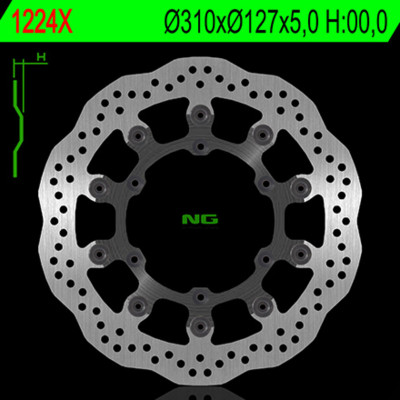 Disque de frein pétale flottant NG Brake Disc 1224X | FS 450, SMR 450, 525, 560