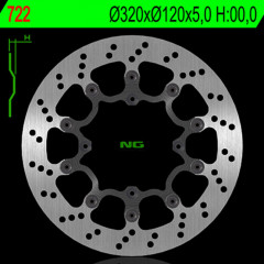 Disque de frein semiflottant NG BRAKES 320MM | HUSQVARNA, SHERCO HRD
