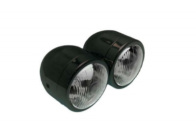 Double optique noir universel Ø90mm Bihr