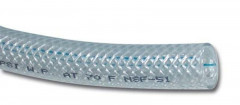Durite d'essence renforcée en tygon 10x16mm, longeur 7,5 m Transparent