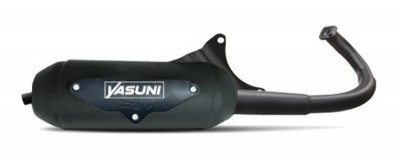 Echappement complet Eco Acier noir YASUNI | Scooter PIAGGIO, APRILIA, DERBI, GILERA