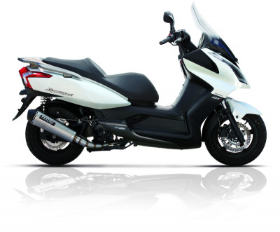 Echappement Scooter 4 Complet titane/noir YASUNI | KAWASAKI J 125, KYMCO DOWNTOWN 125