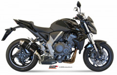Silencieux GP inox brossé noir Mivv | HONDA CB R 1000