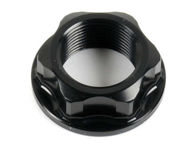 Écrou de colonne de direction/d'axe de roue arrière marque LIGHTECH M24x1.5 alu noir