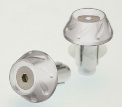 Embouts de guidon Next Ø14-18mm argent Bihr