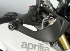 Embouts de guidon avec protège-mains origine noir R&G | APRILIA SMV DORSODURO 750