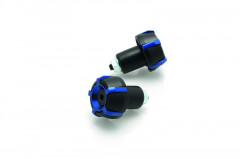 Embouts de guidon Spark Ø18mm Noir/Bleu Vparts