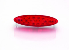 Feu arrière LED petit modèle rouge avec éclairage de plaque universel Bihr