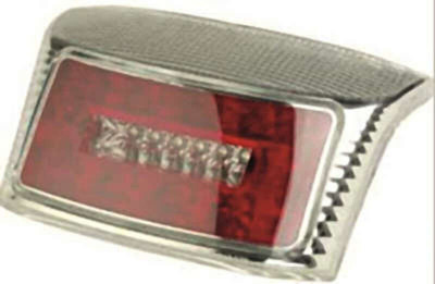 Feu arrière à leds type R8 chromé Vparts | BOOSTER 50, BOOSTER ONE 50, BOOSTER ROCKET 50, BW'S CW 50