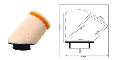 Filtre à air référence 158977 de la marque Twin air | Pour Moto