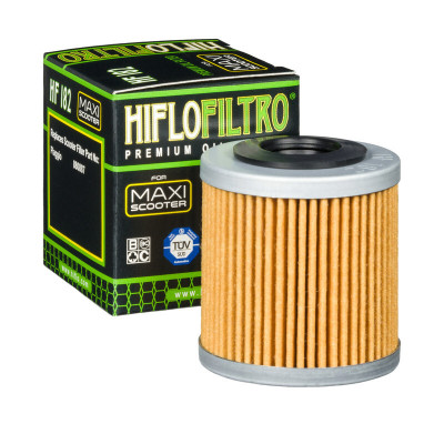 Filtre à huile HF182 marque Hiflofiltro | Compatible Maxiscooter PIAGGIO