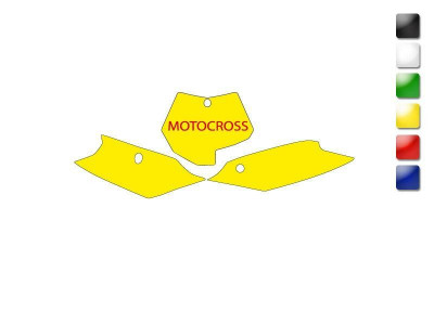 Fonds de plaque noir Blackbird | SX 125, SX 150, SX 250, SX F 250, SX F 350, SX F 450