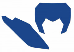 Fonds de plaque bleu Blackbird | Motocross SHERCO HRD