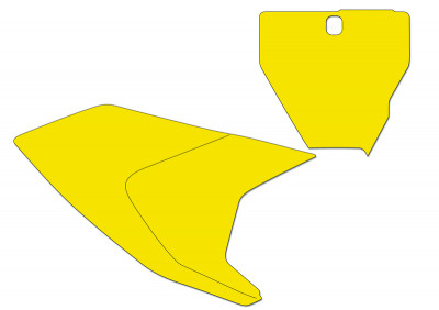 Fonds de plaque jaune Blackbird | FC 250, FC 350, FC 450, TC 125, TC 250