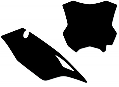 Fonds de plaque noir Blackbird | KAWASAKI KX 250, KAWASAKI KX 450