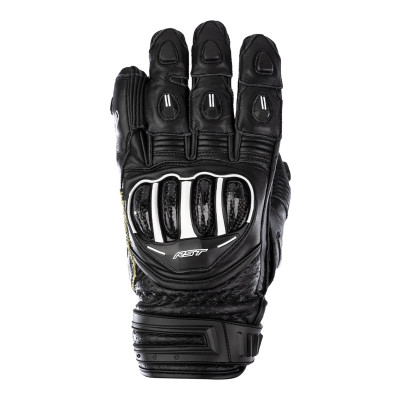 Gants marque RST Tractech Evo 4 Short couleur noir cuir taille XL