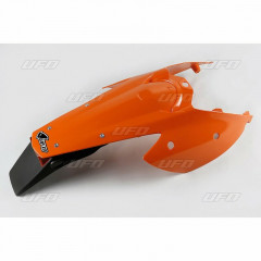 Garde boue arrière avec support de plaque et feu orange Ufo | Motocross KTM