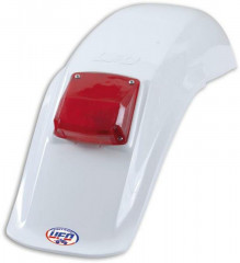 Garde boue arrière avec feu Enduro blanc Ufo