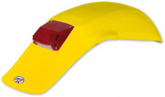 Garde boue arrière avec feu Enduro jaune Ufo