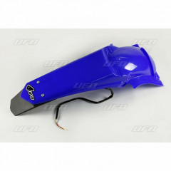 Garde boue arrière bleu avec support de plaque et feu Ufo | YAMAHA WRF 250, YAMAHA WRF 450