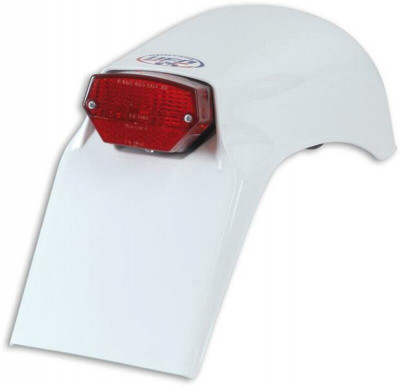 Garde boue arrière avec feu Enduro blanc Ufo
