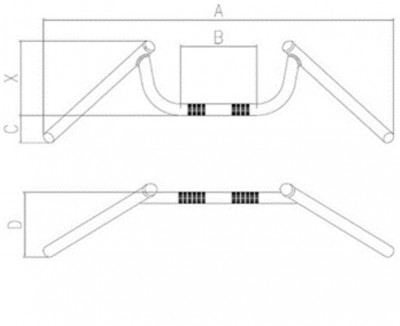 Guidon Condor Plus en acier chromé Tommaselli