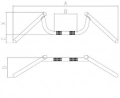 Guidon Condor Plus en acier chromé Tommaselli