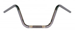 Guidon Custom en acier chrome Tommaselli