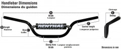 Guidon Road Ultra Low diam.22.2mm sans barre or Renthal