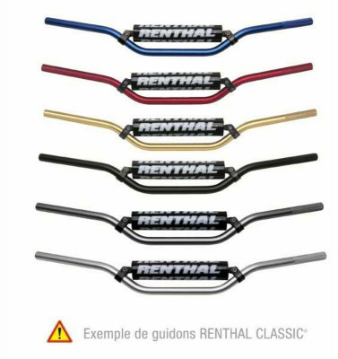 Guidon Mini MX Noir 7/8'' 780 Renthal | KAWASAKI KX 80, KAWASAKI KX 85