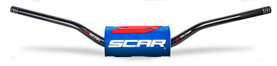 Guidon O² RC noir sans barre mousse bleu Scar