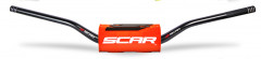 Guidon O² RC noir sans barre mousse orange Scar