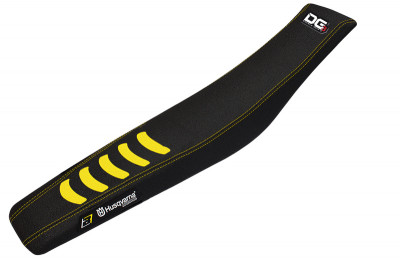Housse de selle Double Grip 3 noir/jaune Blackbird | Motocross, Moto HUSQVARNA