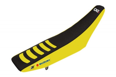 Housse de selle Double Grip 3 jaune/noir Blackbird | SUZUKI RMZ 250