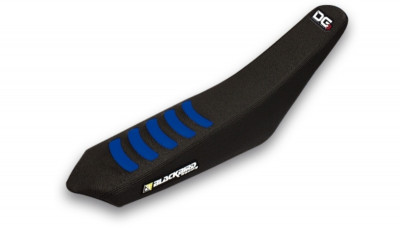 Housse de selle Double Grip 3 noir/bleu Blackbird | Motocross SHERCO HRD