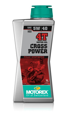 Huile moteur Cross Power 4T 5W40 100% synthétique 10 x 1L Motorex