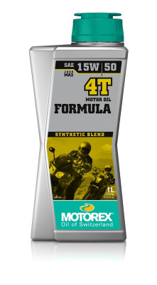Huile moteur semi-synthétique Formula 4T 15W50 10 x 1L Motorex