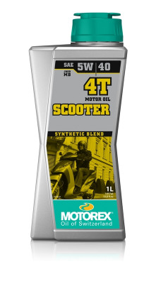 Huile moteur semi-synthétique Scooter 4T 5W40 10 x 1L Motorex