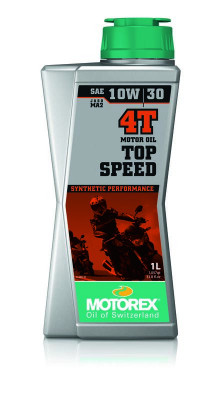 Huile moteur Top Speed 4T 10W30 100% synthétique 10 x 1L Motorex