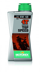 Huile moteur synthétique Top Speed 4T 5W40 10 x 1L Motorex