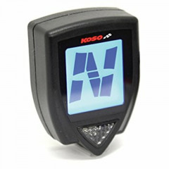 Indicateur de rapport engagé Super Slim Style universel noir KOSO