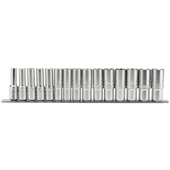 Jeu de 15 douilles 1/2'' Draper 10 à 24mm