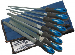 Jeu de 6 limes et 2 râpes Draper 200mm 8 pièces